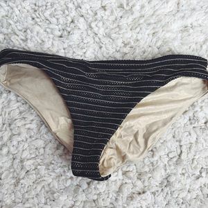 COPY - Luli Fama - Black & Gold Scrunch Bikini Bo…